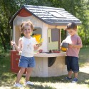 Smoby Záhradný domček s kuchynkou a 16 doplnkami