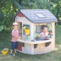 Smoby Záhradný domček s kuchynkou a 16 doplnkami