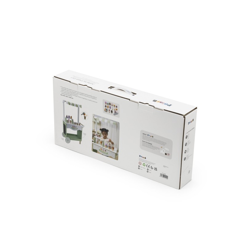 VIGA PolarB Drevený Stánok so Zmrzlinou - Mobilná Zmrzlináreň