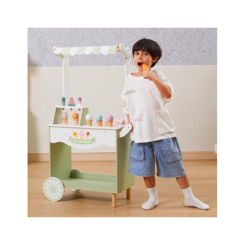 VIGA PolarB Drevený Stánok so Zmrzlinou - Mobilná Zmrzlináreň