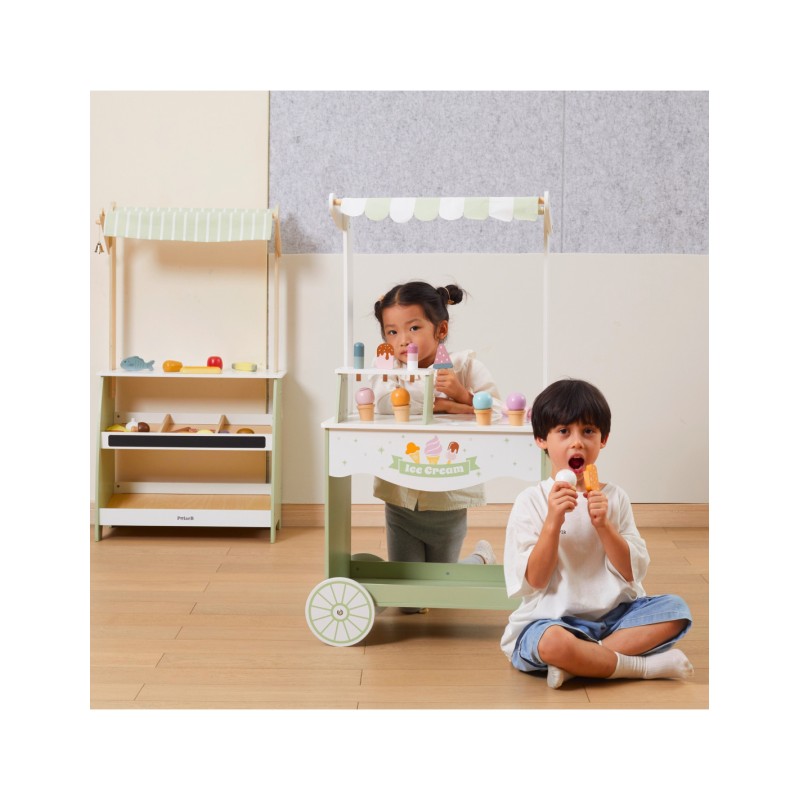 VIGA PolarB Drevený Stánok so Zmrzlinou - Mobilná Zmrzlináreň