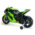 INJUSA Elektrická motorka Kawasaki Ninja ZX-R10 12V – Zelená