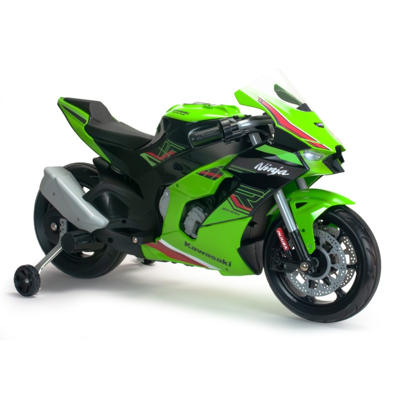 INJUSA Elektrická motorka Kawasaki Ninja ZX-R10 12V – Zelená