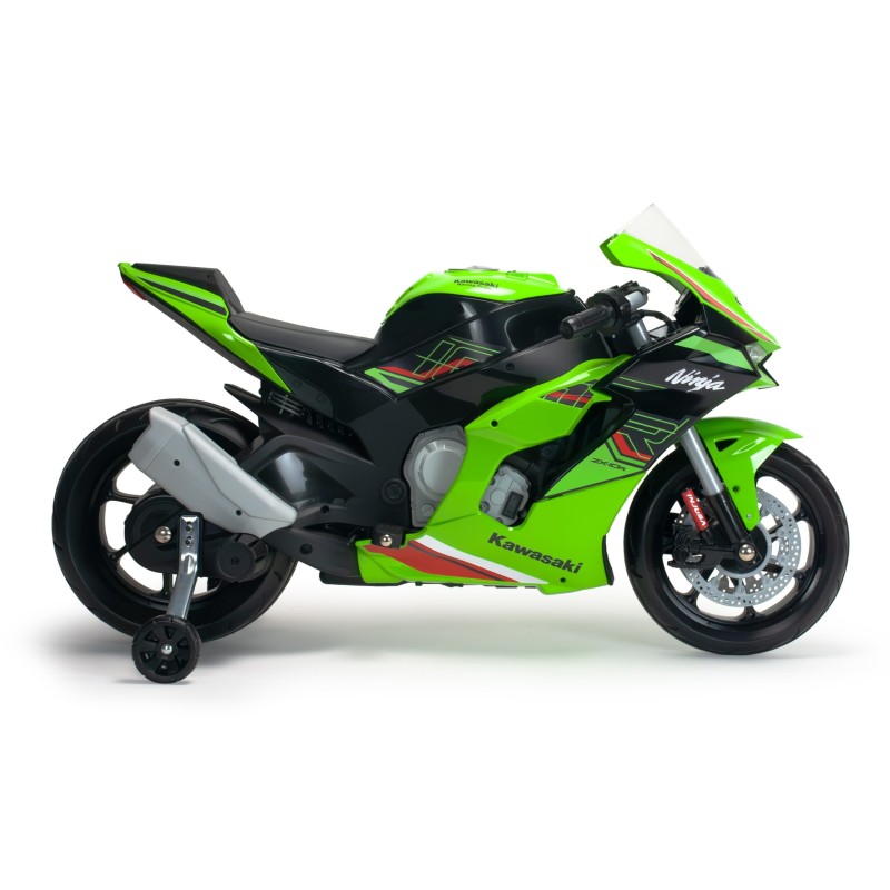 INJUSA Elektrická motorka Kawasaki Ninja ZX-R10 12V – Zelená