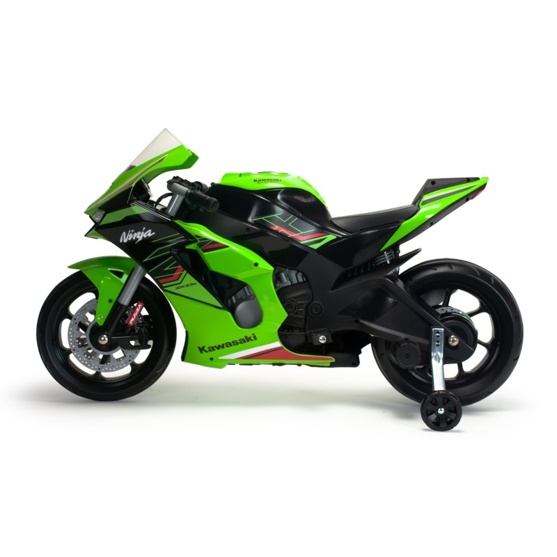 INJUSA Elektrická motorka Kawasaki Ninja ZX-R10 12V – Zelená