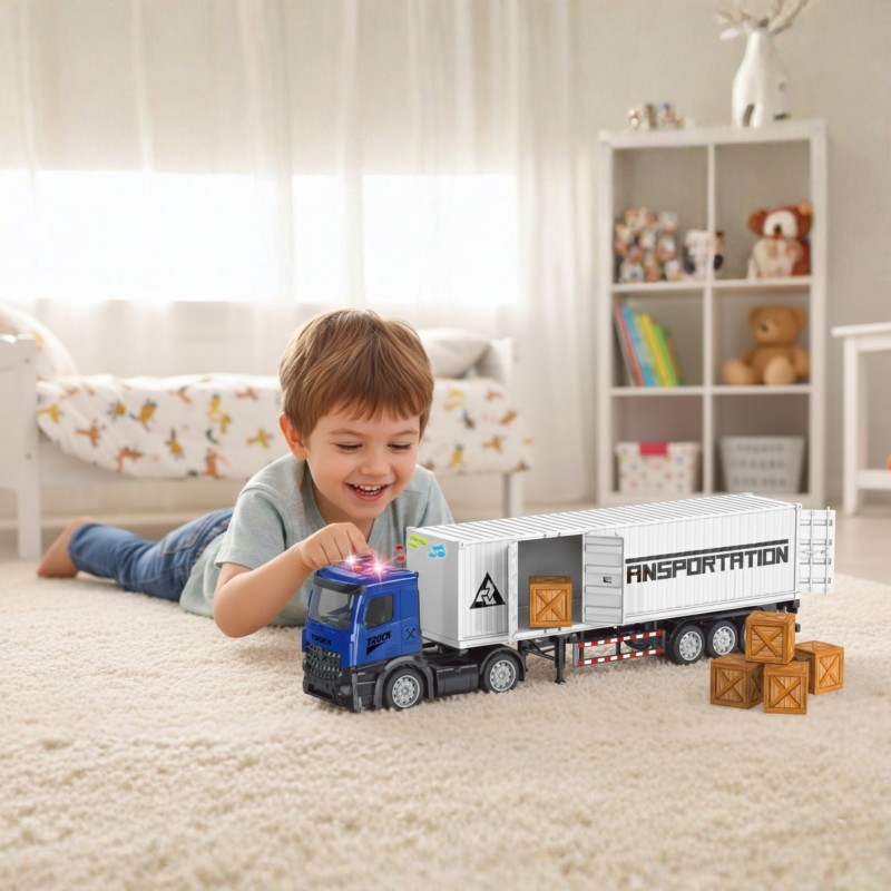 WOOPIE Ciężarówka Kontenerowa TIR z Efektami Świetlnymi i Dźwiękowymi!