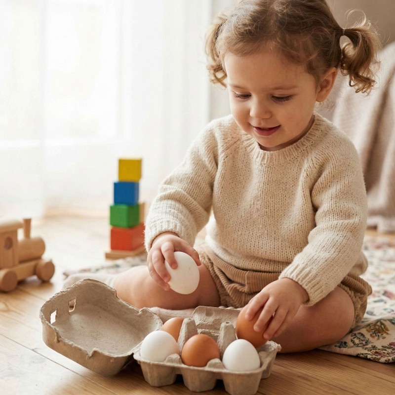 VIGA Drewniane Jajka w wytłoczce