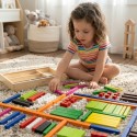 VIGA Drewniane Patyczki Edukacyjne Matematyczne Klocki Cuisenaire'a