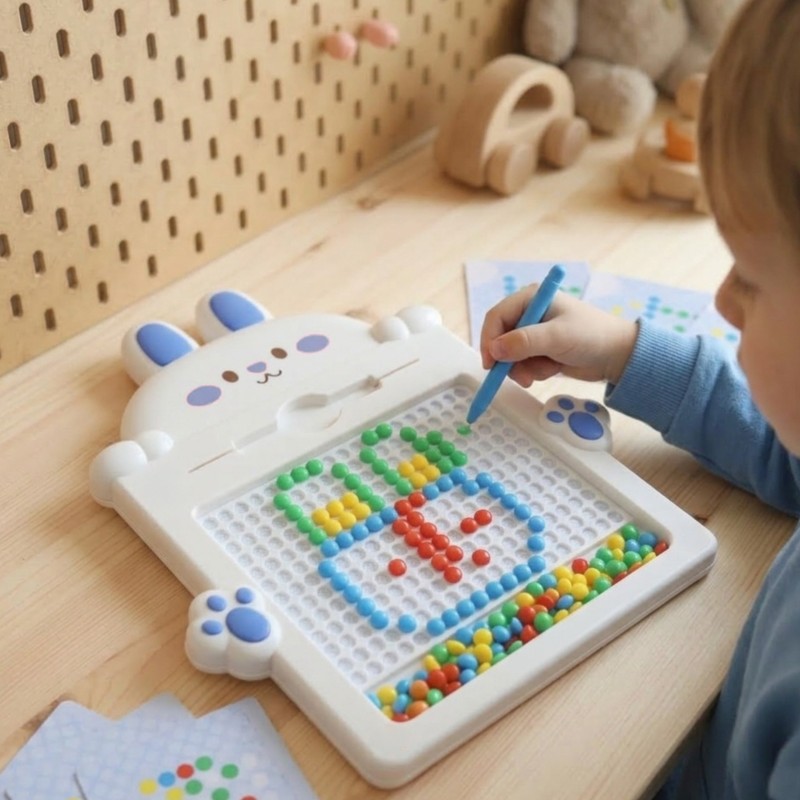 WOOPIE Tablica Magnetyczna dla Dzieci Montessori MagPad Królik
