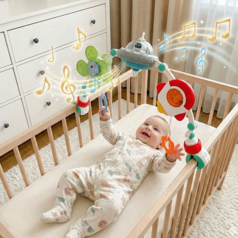 WOOPIE BABY Interaktywny Pałąk Łuk do Łóżeczka Grający Kołysanki