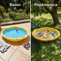 WOOPIE Piaskownica Muszelka Żółta Zamykana 2w1 Basen Suchy 1 szt.