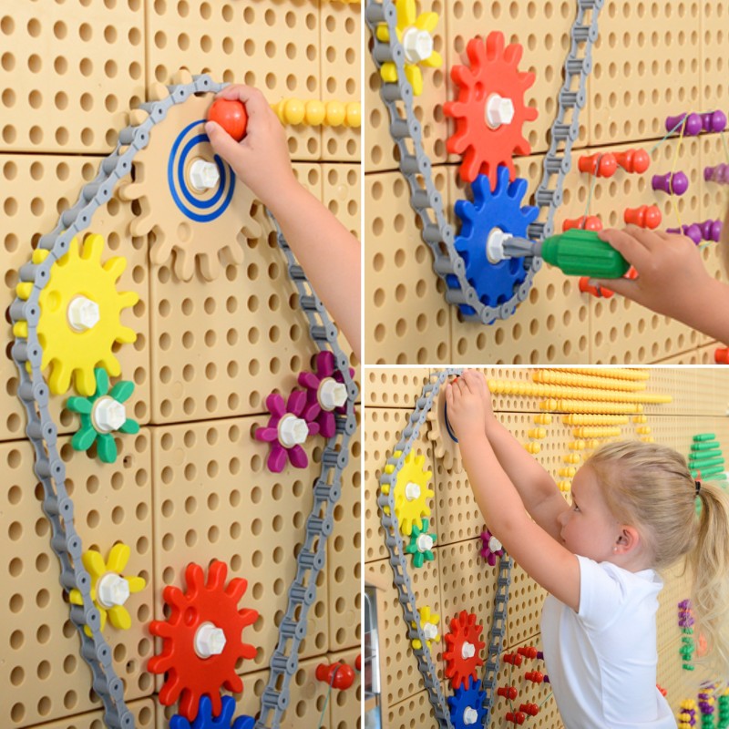 Masterkidz Voľne stojaca STEM tabuľa s XXL príslušenstvom