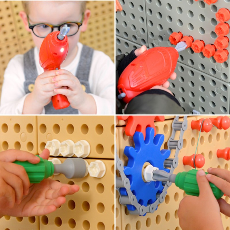 Masterkidz Voľne stojaca STEM tabuľa s XXL príslušenstvom