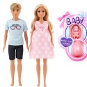 WOOPIE ROYAL Zestaw Lalek Rodzina Lily w Ciąży Tata Niemowlak