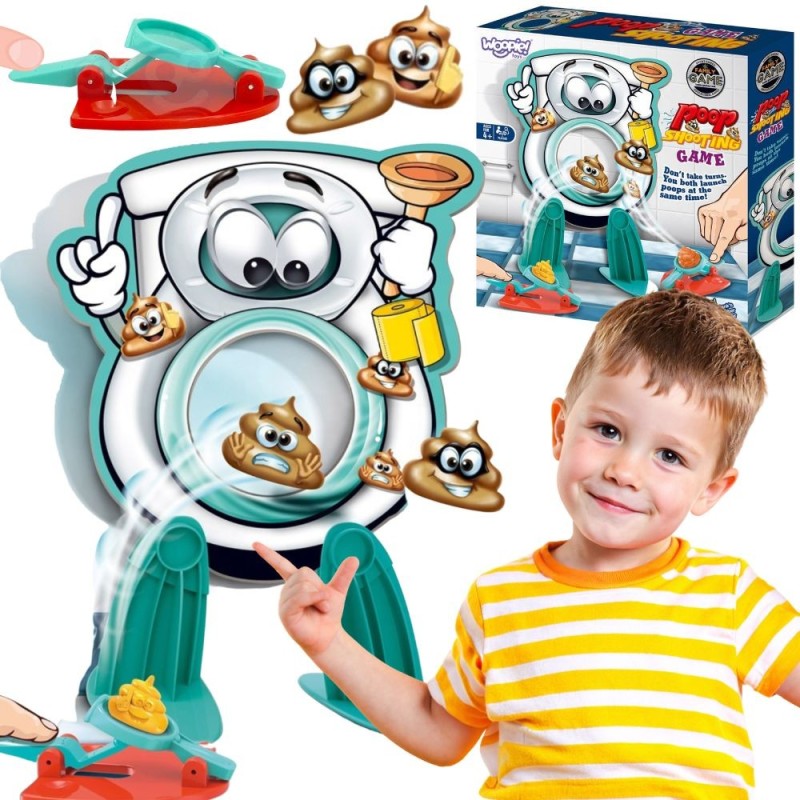 WOOPIE Gra Zręcznościowa Rodzinna Strzał Kupa do Sedesu