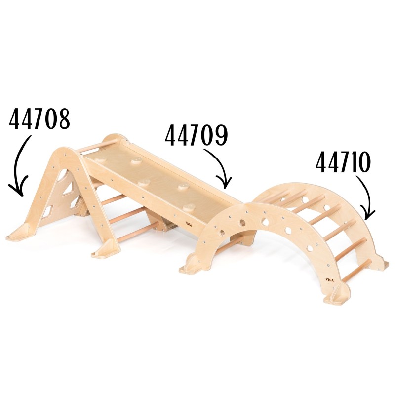 VIGA Drewniany Bujak Naturalny Montessori