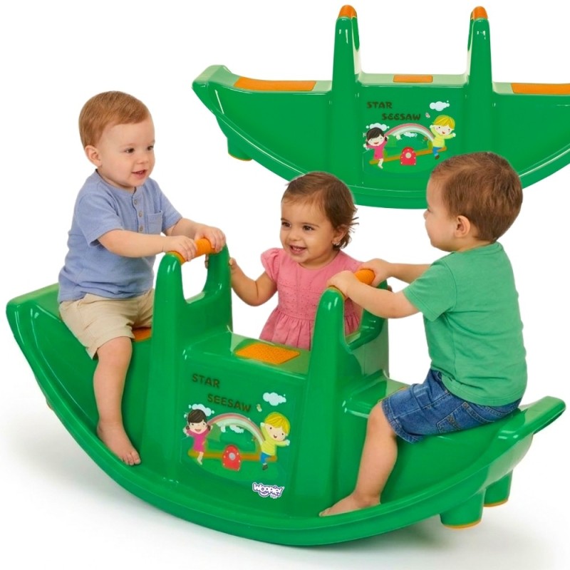 WOOPIE Bujak Wieloosobowy STAR Huśtawka Równoważna Zielona