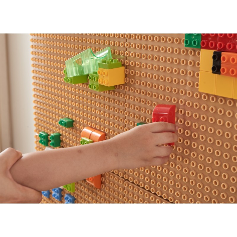 Masterkidz Nástenný panel na malé stavebnicové kocky STEM – Rozširujúci modul