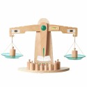 Masterkidz Drevená rovnoramenná váha – Edukačná Montessori pomôcka na učenie hmotnosti