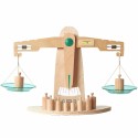 Masterkidz Drevená rovnoramenná váha – Edukačná Montessori pomôcka na učenie hmotnosti
