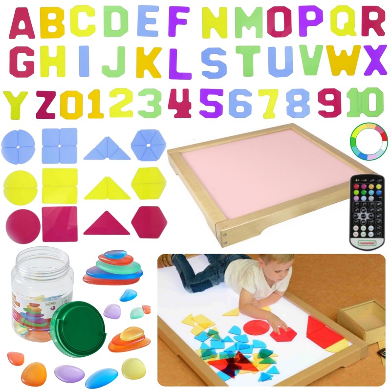 MASTERKIDZ Panel Świetlny LED Zmiana Kolorów Pilotem + Zestaw Akcesoriów