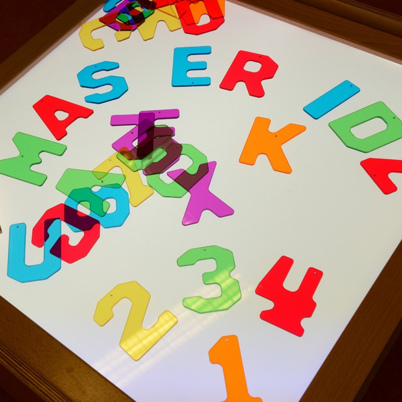 MASTERKIDZ Panel Skrzynia LED Sensoryczna + Zestaw Akcesoriów