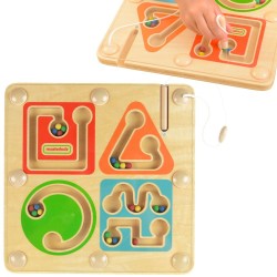 Masterkidz Drevený magnetický labyrint pre nácvik písania