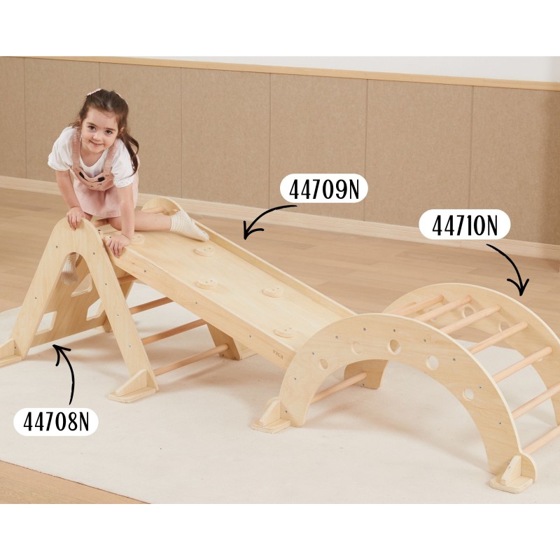 VIGA Drewniany Bujak Naturalny Montessori