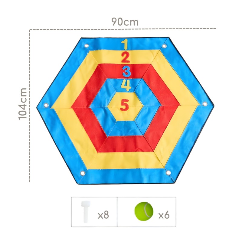 Masterkidz Šesťuholníkový číselný terč STEM