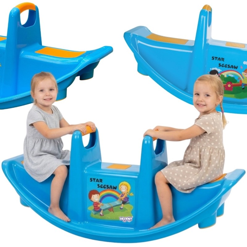 WOOPIE Bujak Wieloosobowy STAR Huśtawka Równoważna Niebieska