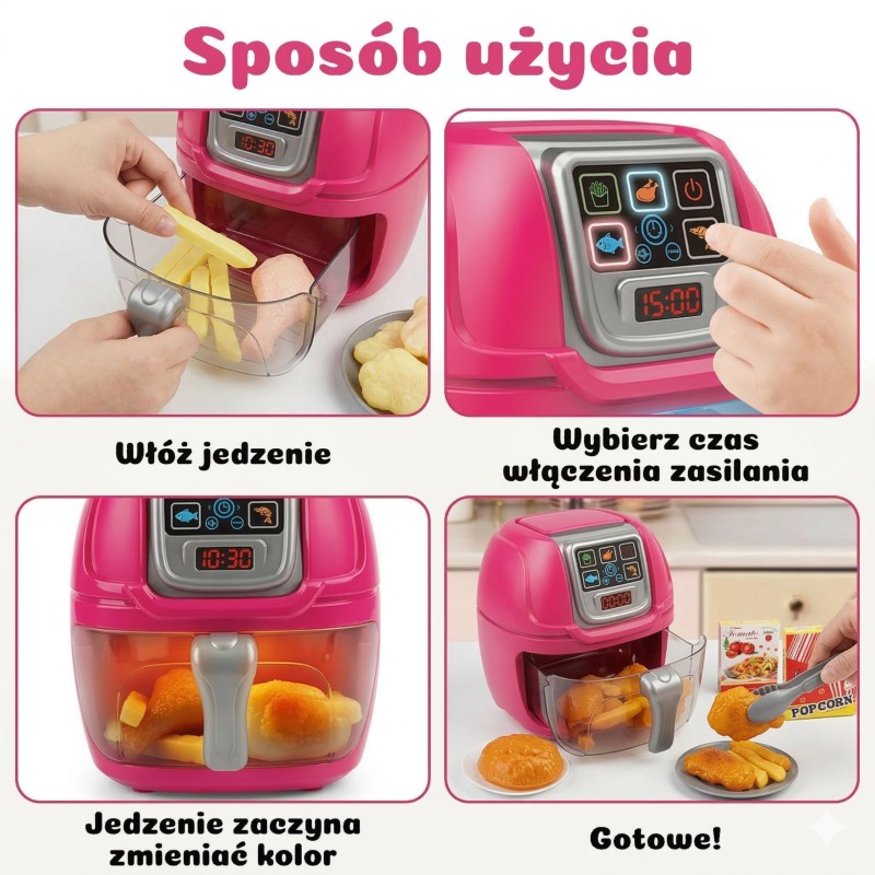 WOOPIE Air Fryer Interaktywna Frytkownica dla Małych Kucharzy