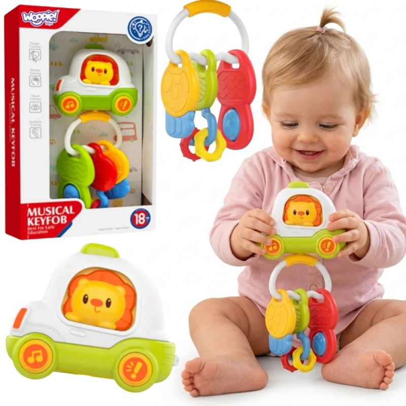 Woopie Baby Zabawka Interaktywna Pilot Samochodzik z Kluczykami Grzechotka Gryzak
