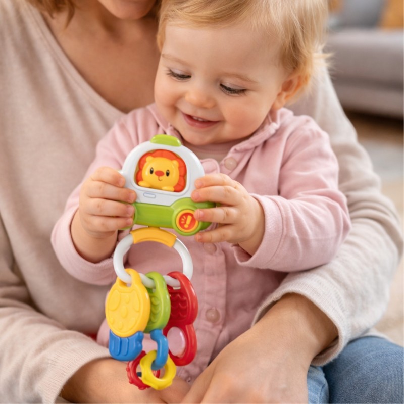 Woopie Baby Zabawka Interaktywna Pilot Samochodzik z Kluczykami Grzechotka Gryzak