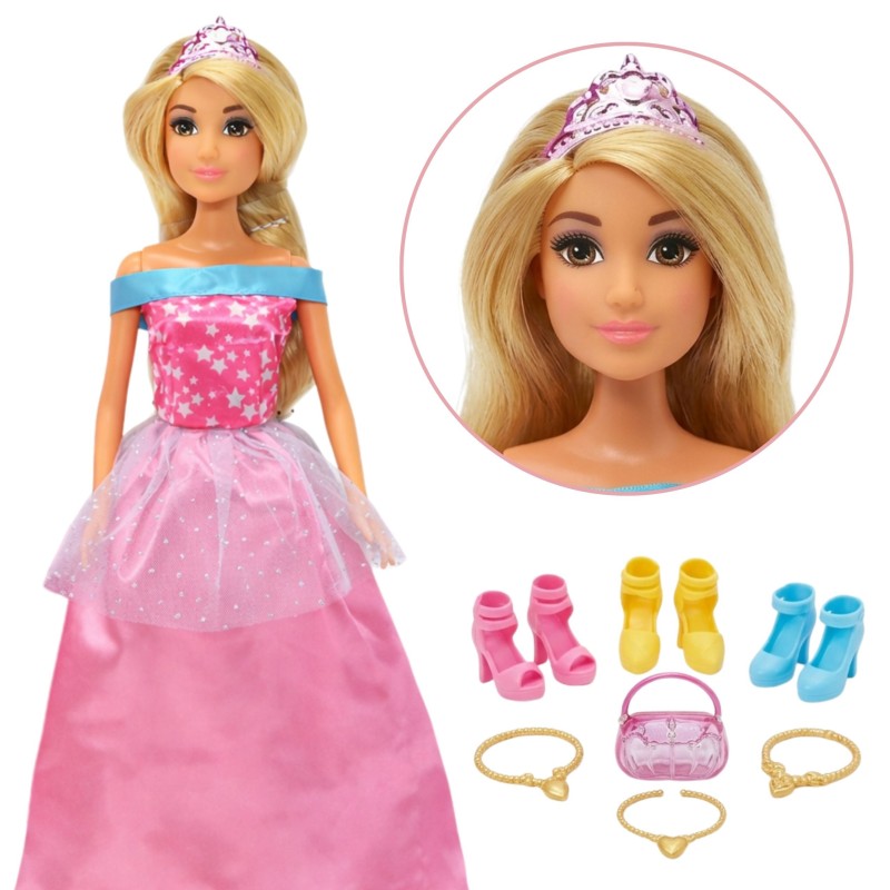 Woopie Royal Bábika s 5 plesovými šatami a doplnkami