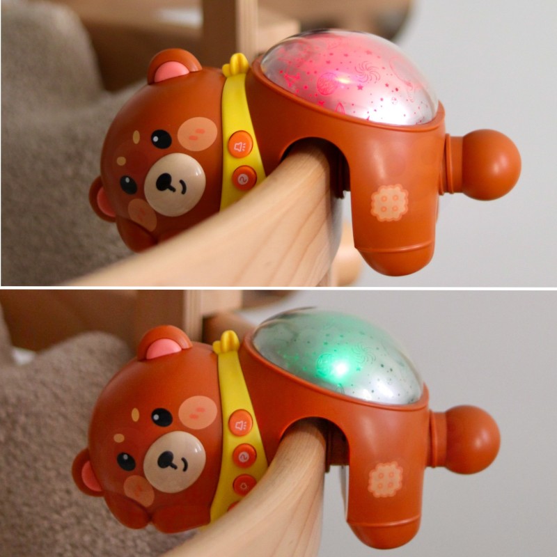 WOOPIE BABY Projektor Gwiazd Rzutnik Lampka Nocna dla Dzieci Miś