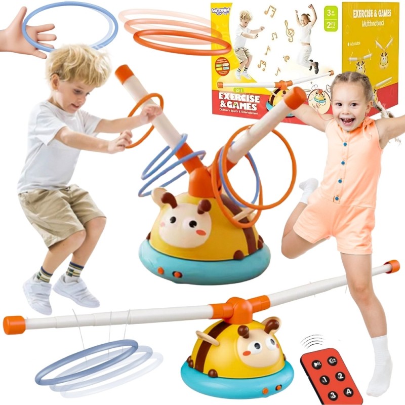 WOOPIE Gra Zręcznościowa Skakanka Automatyczna 2w1 Rzut do Celu Pszczółka