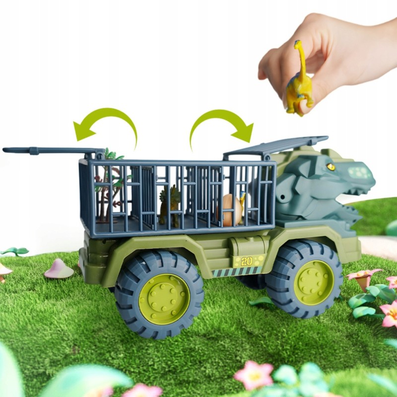 WOOPIE Ciężarówka Dinozaur Transporter Figurki