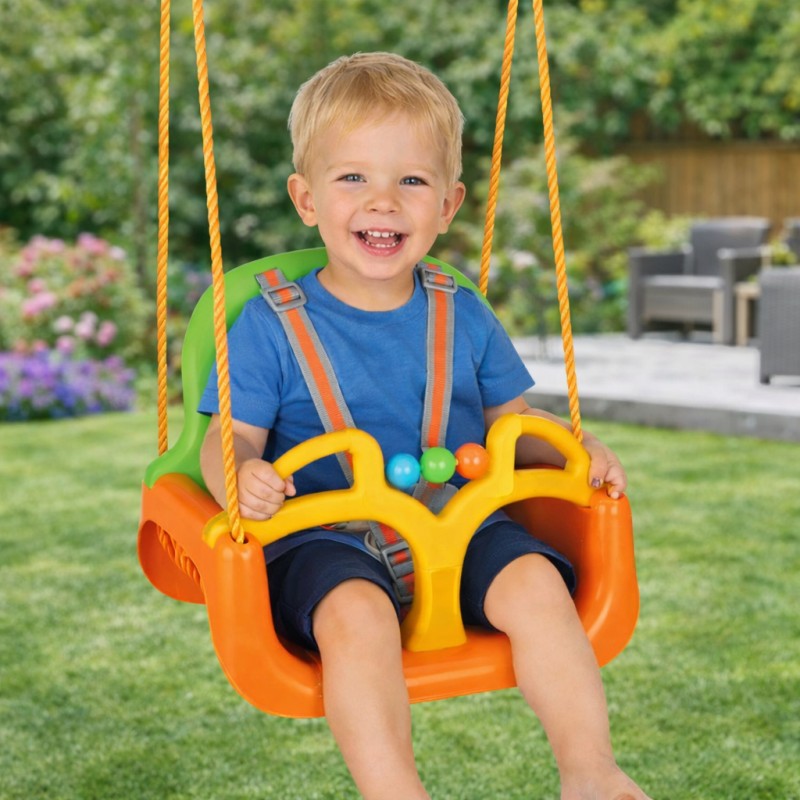 WOOPIE Huśtawka Swing 3w1 Pomarańczowa