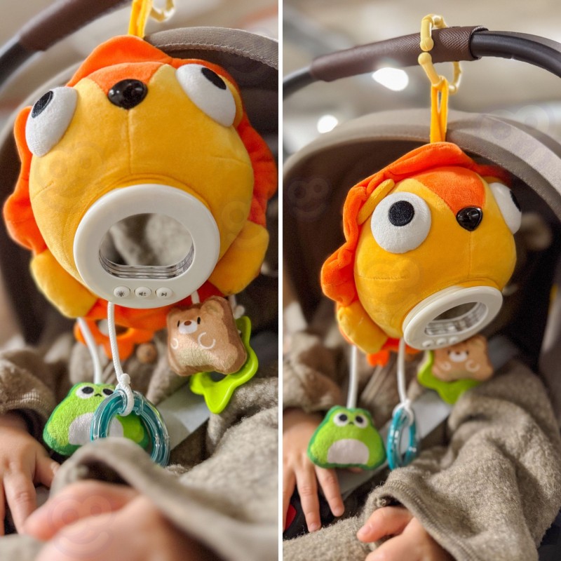 WOOPIE Baby Pluszowy Lew Maskotka Interaktywna Przytulanka Muzyczna z Zawieszkami i Gryzakami