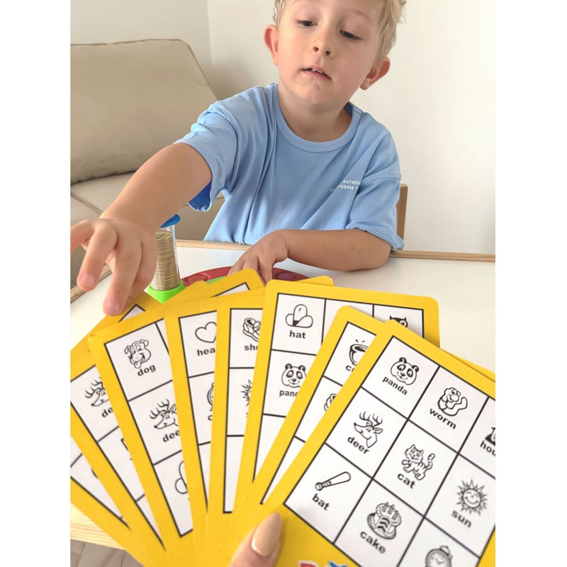 WOOPIE Bingo Gra Dopasuj Żetony Planszowa Rodzinna