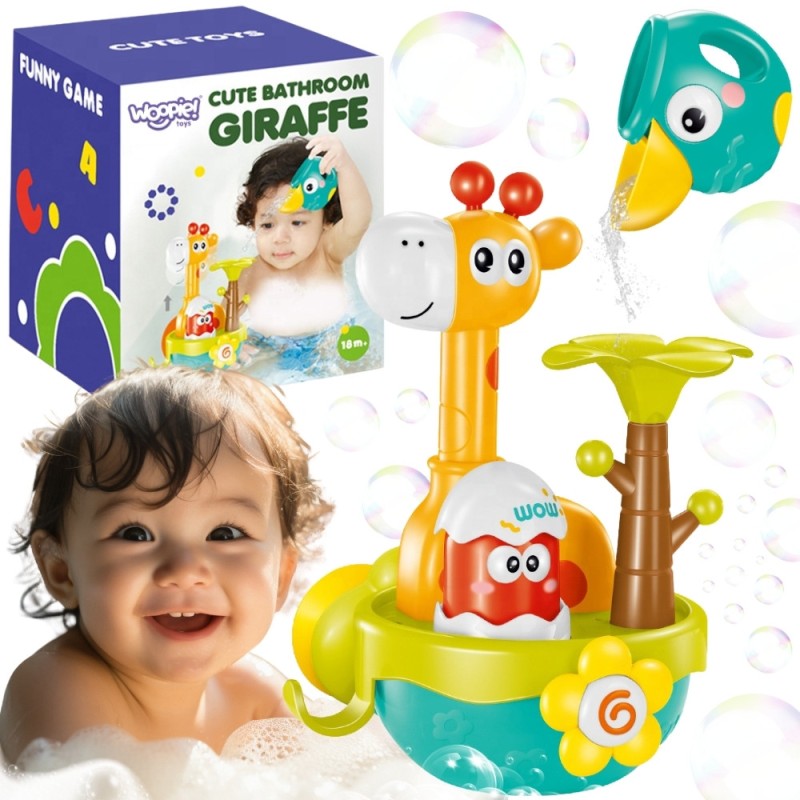 WOOPIE BABY Zabawka do Kąpieli Żyrafa z Lejkiem na Przyssawke