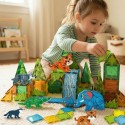 WOOPIE Klocki Magnetyczne Konstrukcyjne 3D Zestaw Edukacyjny Zwierzęta Dżungli 45el.