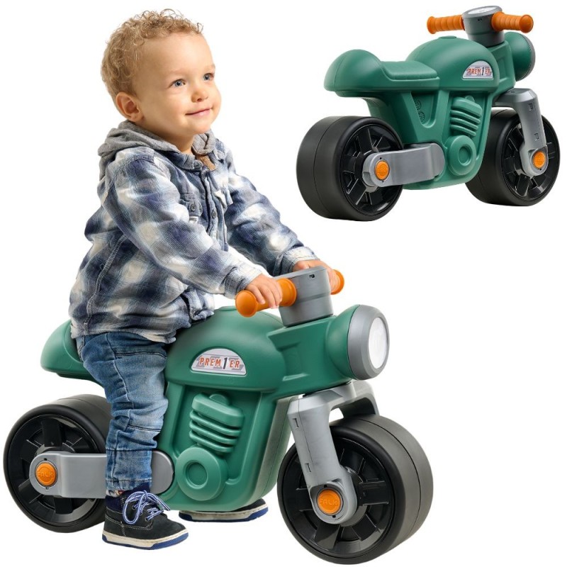 Falk Detské odrážadlo Motorka Vintage zelená