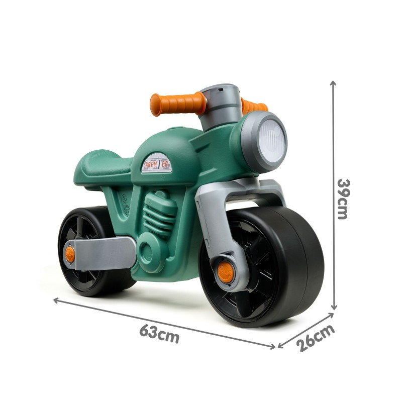 Falk Detské odrážadlo Motorka Vintage zelená