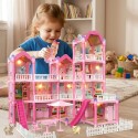 WOOPIE Domek dla Lalek Villa z Akcesoriami i Lalką Podświetlany 296el.