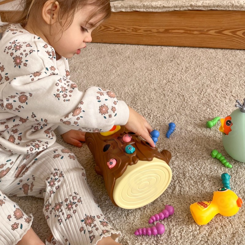 WOOPIE Gra Zręcznościowa Złap Robaczka + Skarbonka Wańka Wstańka Jajko