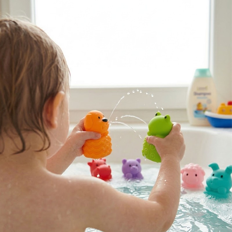 WOOPIE BABY Zwierzątka Sensoryczne Miękkie Zestaw 6 szt