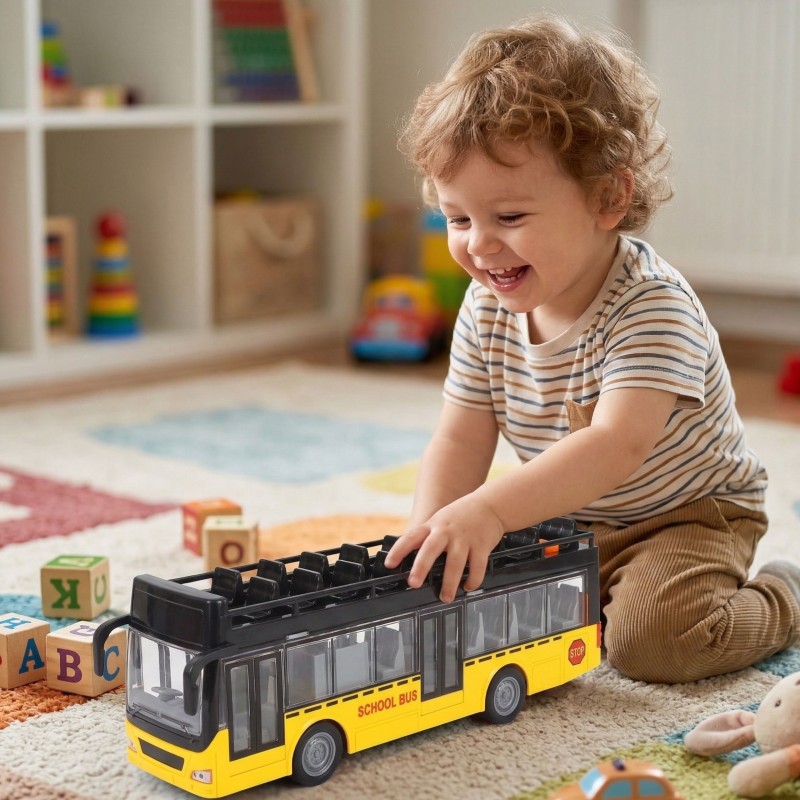 WOOPIE Autobus ze Światłami i Otwieranymi Drzwiami