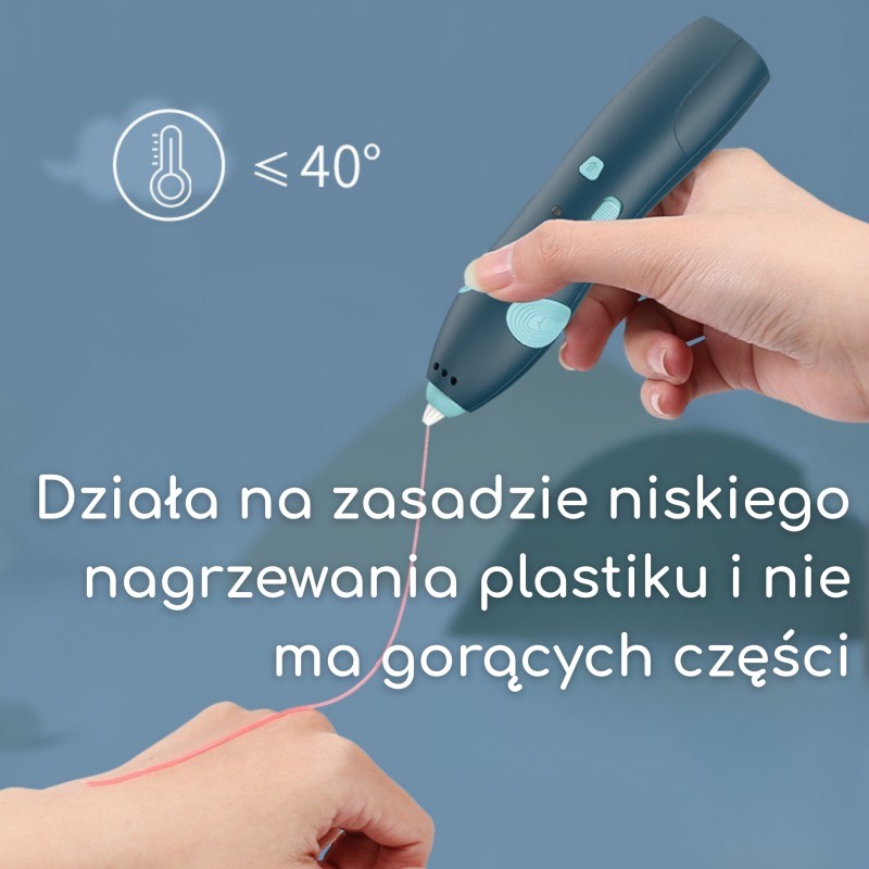 WOOPIE 3D Drukarka-Długopis Pen Bezpieczny Wkłady Usb