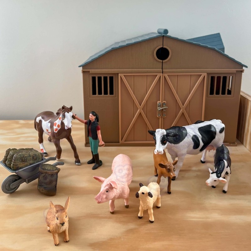 WOOPIE Figurki Zwierząt Szczęśliwa Farma 10el.